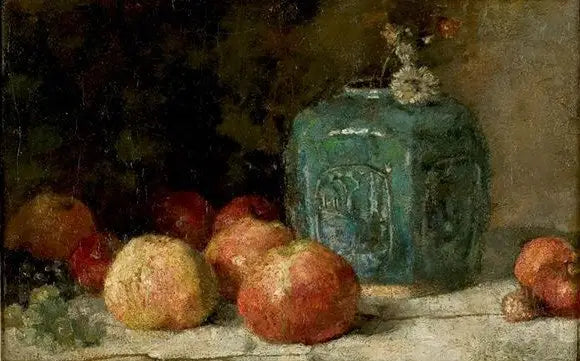 טבע דומם עם כד ג'ינג'ר ותפוחים - Vincent van Gogh