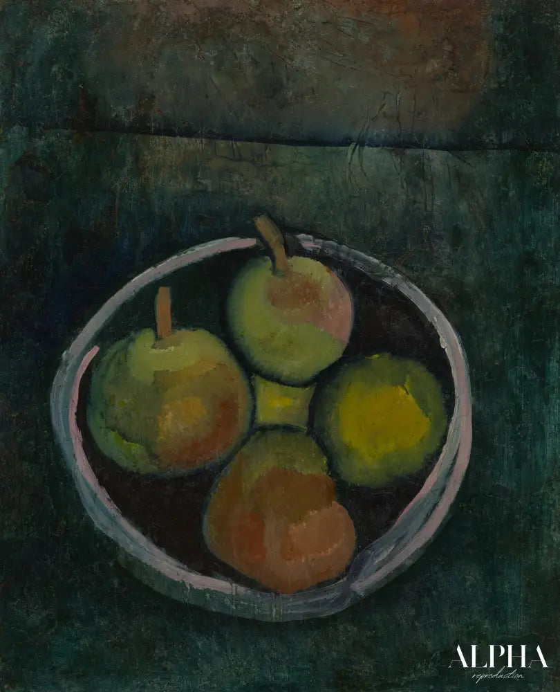 Nature morte avec quatre pommes - Paul Klee - Reproductions de tableaux et peintures haut de gamme