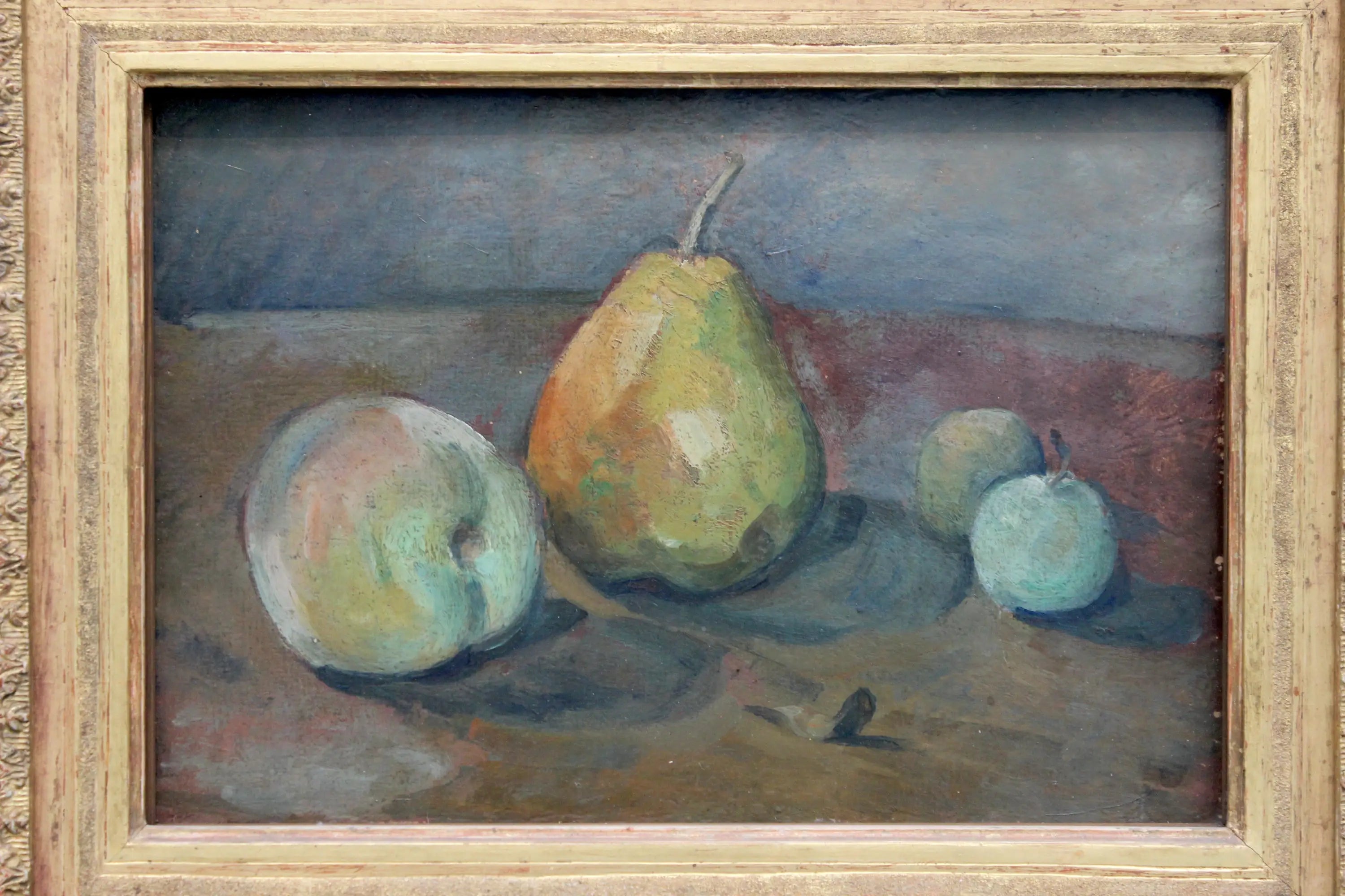 Nature morte, poires et pommes vertes - Paul Cézanne image 1 reproduction réalisée par Alpha Reproduction