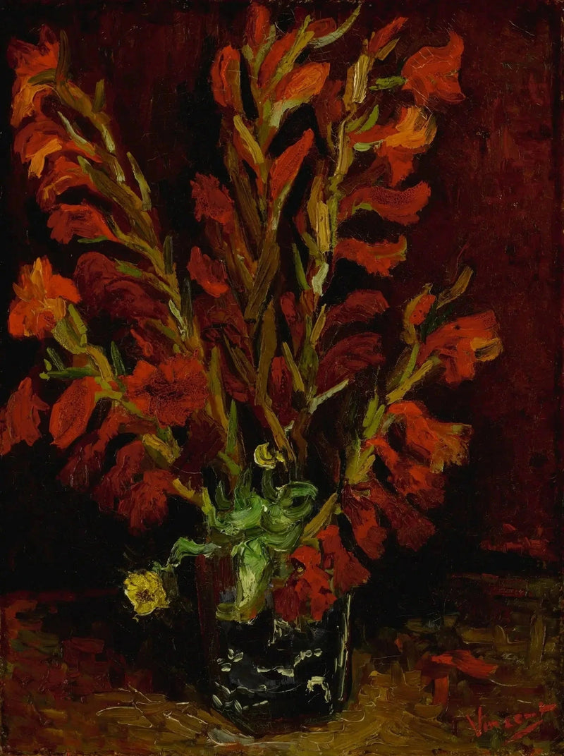 טבע דומם: אגרטל עם גלדיולות - Vincent van Gogh