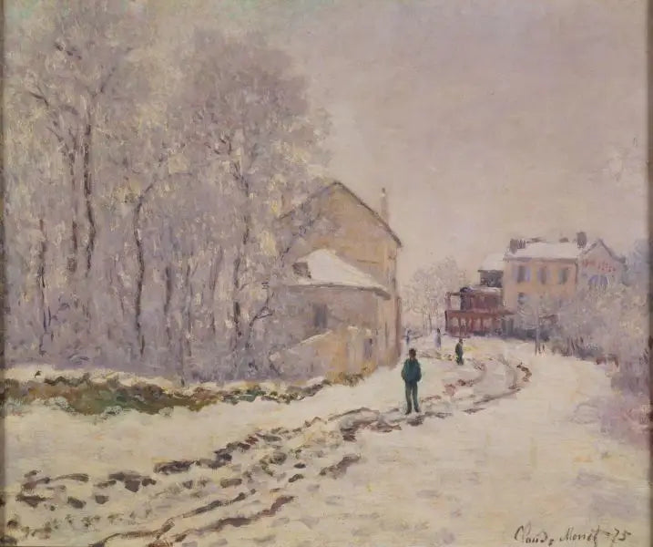 Reproduction du tableau « Neige à Argenteuil - Claude Monet » par Alpha Reproduction en peinture à l’huile