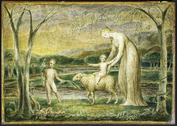 Notre-Dame avec l’Enfant Jésus sur un agneau - William Blake - Alpha Reproduction