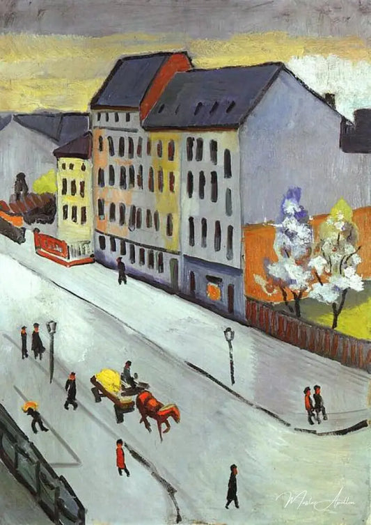 Notre route en gris - August Macke - Reproductions de tableaux et peintures haut de gamme