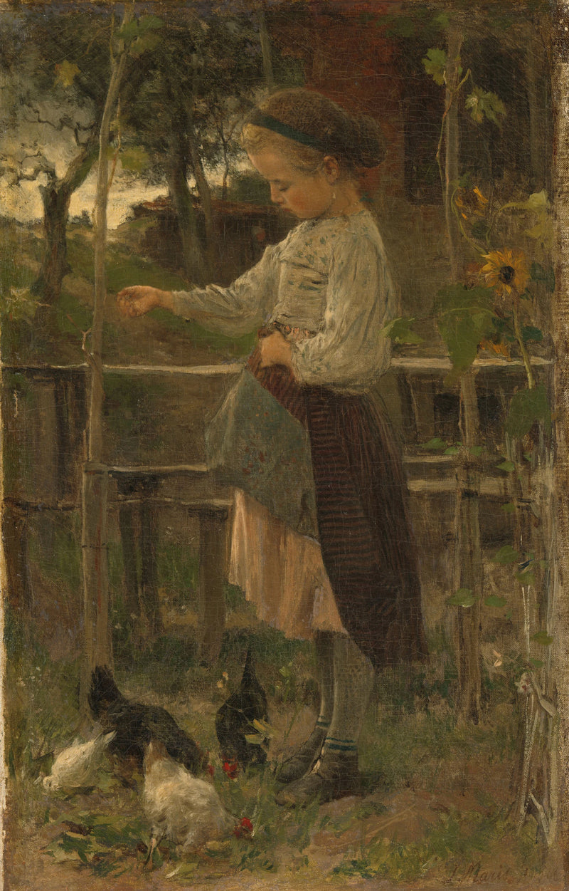 « Nourrir les poules » - Jacob Maris