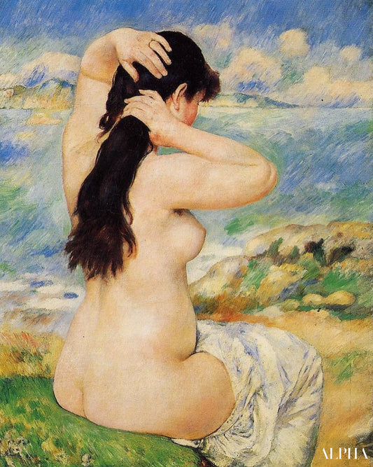 Nu arrangeant ses cheveux - Pierre-Auguste Renoir - Reproductions de tableaux et peintures haut de gamme