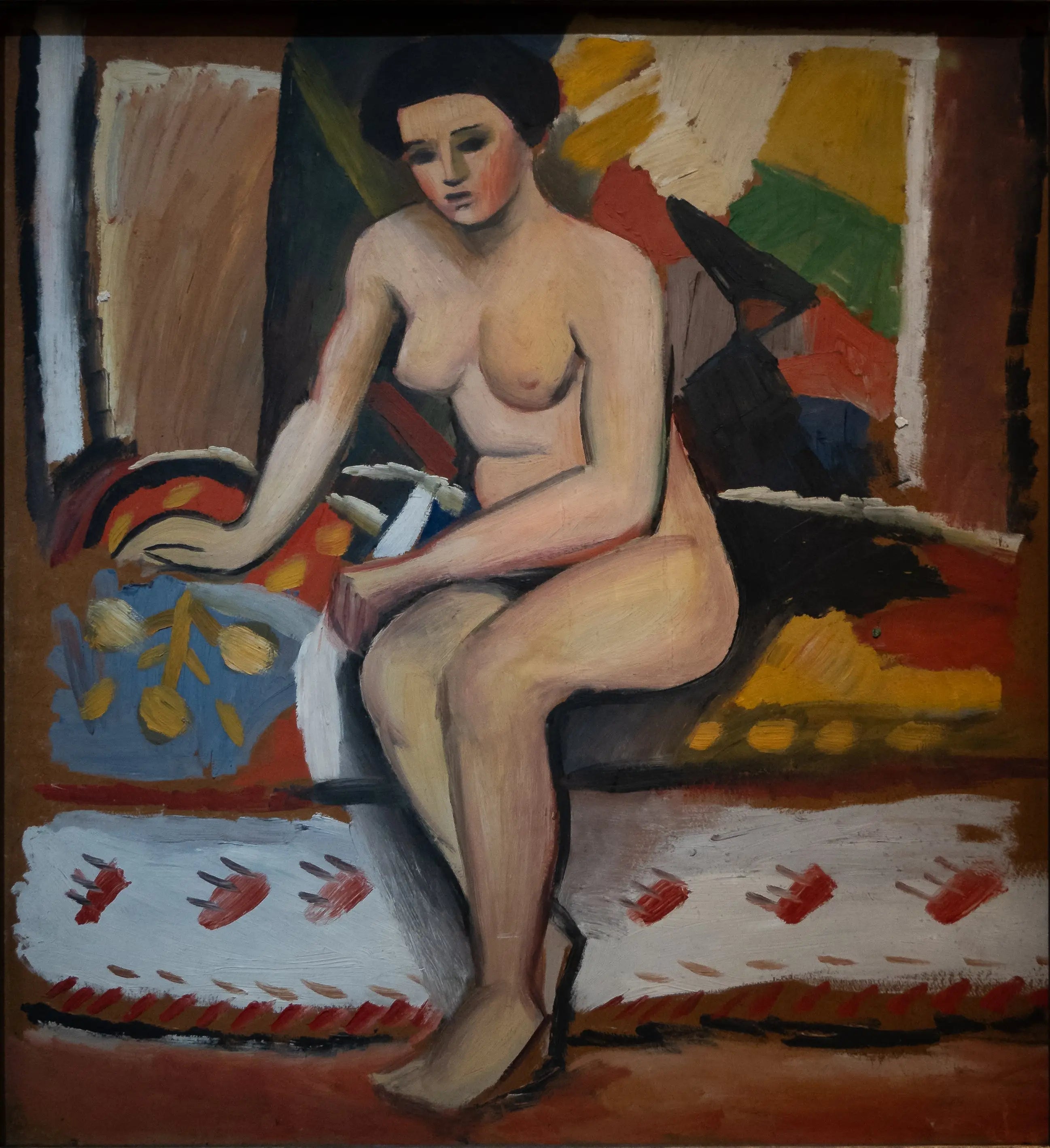 Reproduction du tableau « Nu - August Macke » par Alpha Reproduction en peinture à l’huile