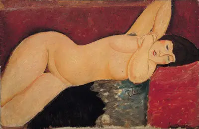Reproduction du tableau « Nu couché - Amedeo Modigliani » par Alpha Reproduction en peinture à l’huile