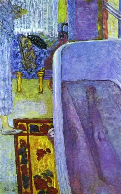 Reproduction du tableau « Nu dans la baignoire - Pierre Bonnard » par Alpha Reproduction en peinture à l’huile