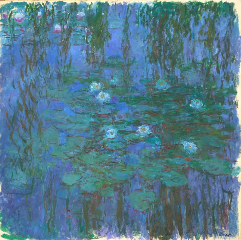 נימפאות כחולות - Claude Monet
