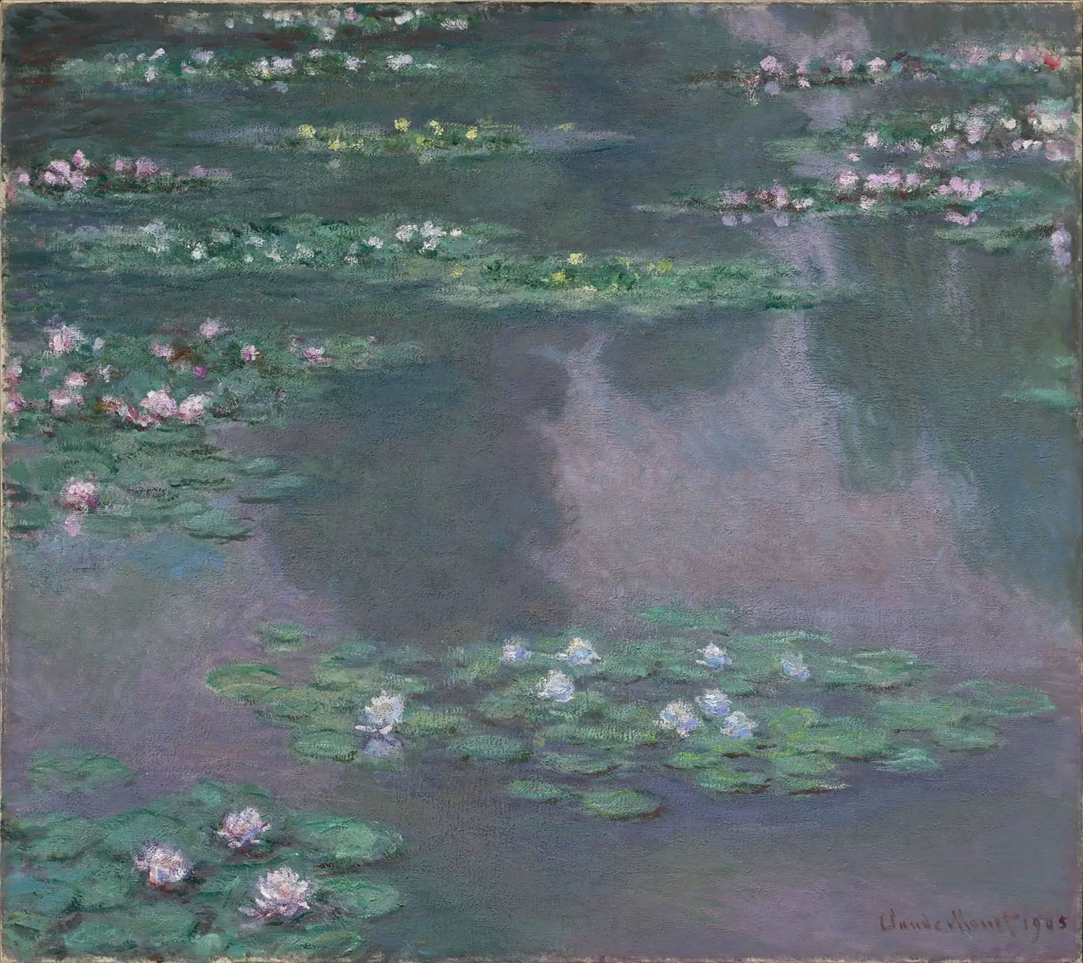 Reproduction du tableau « Nymphéas - Claude Monet » par Alpha Reproduction en peinture à l’huile