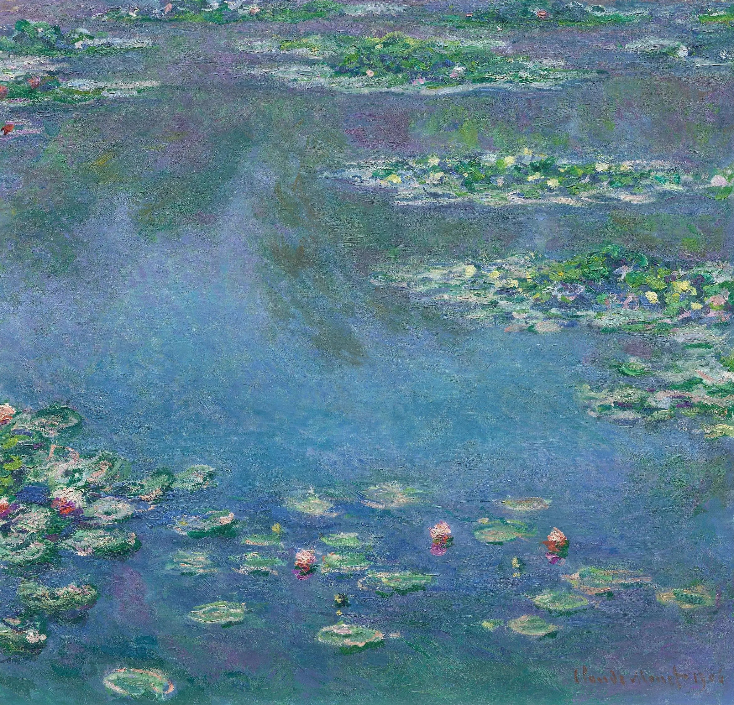 Reproduction du tableau « Nymphéas - Claude Monet » par Alpha Reproduction en peinture à l’huile