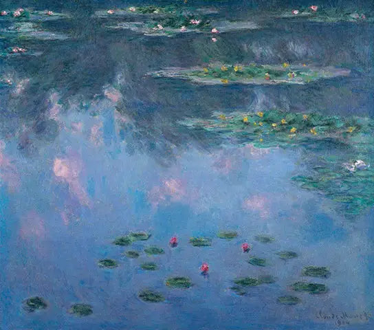 Reproduction du tableau « Nymphéas - Claude Monet » par Alpha Reproduction en peinture à l’huile