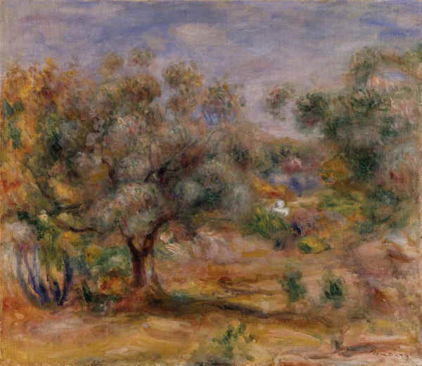 זיתים בגינת הקולטים - פייר-אוגוסט רנואר