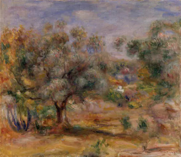זיתים בגינת הקולטים - פייר-אוגוסט רנואר