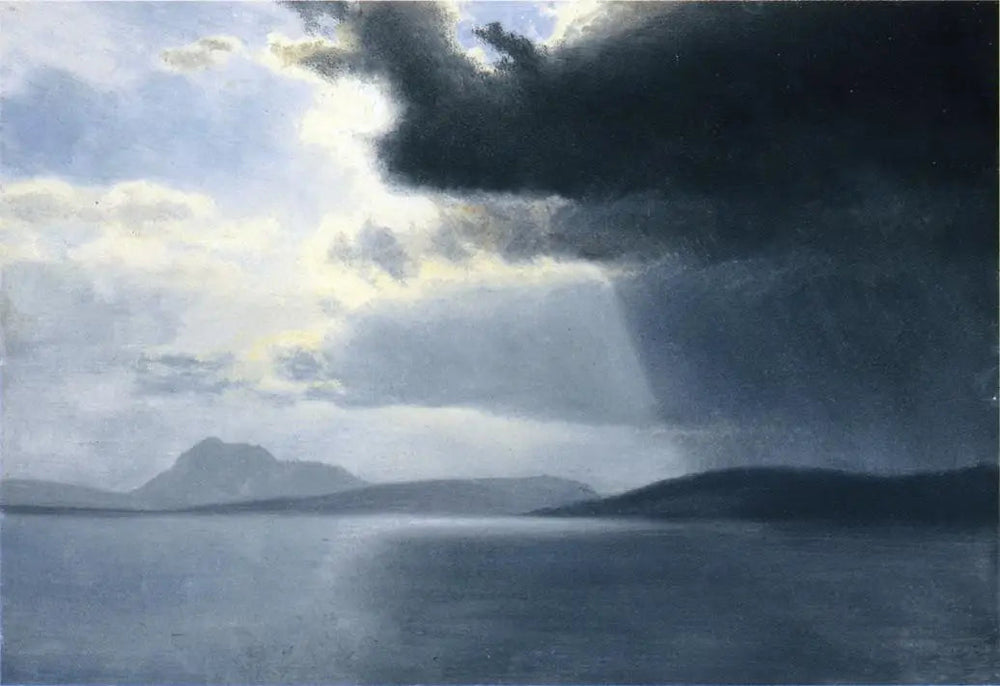 Orage imminent sur le fleuve Hudson - Albert Bierstadt - Alpha Reproduction
