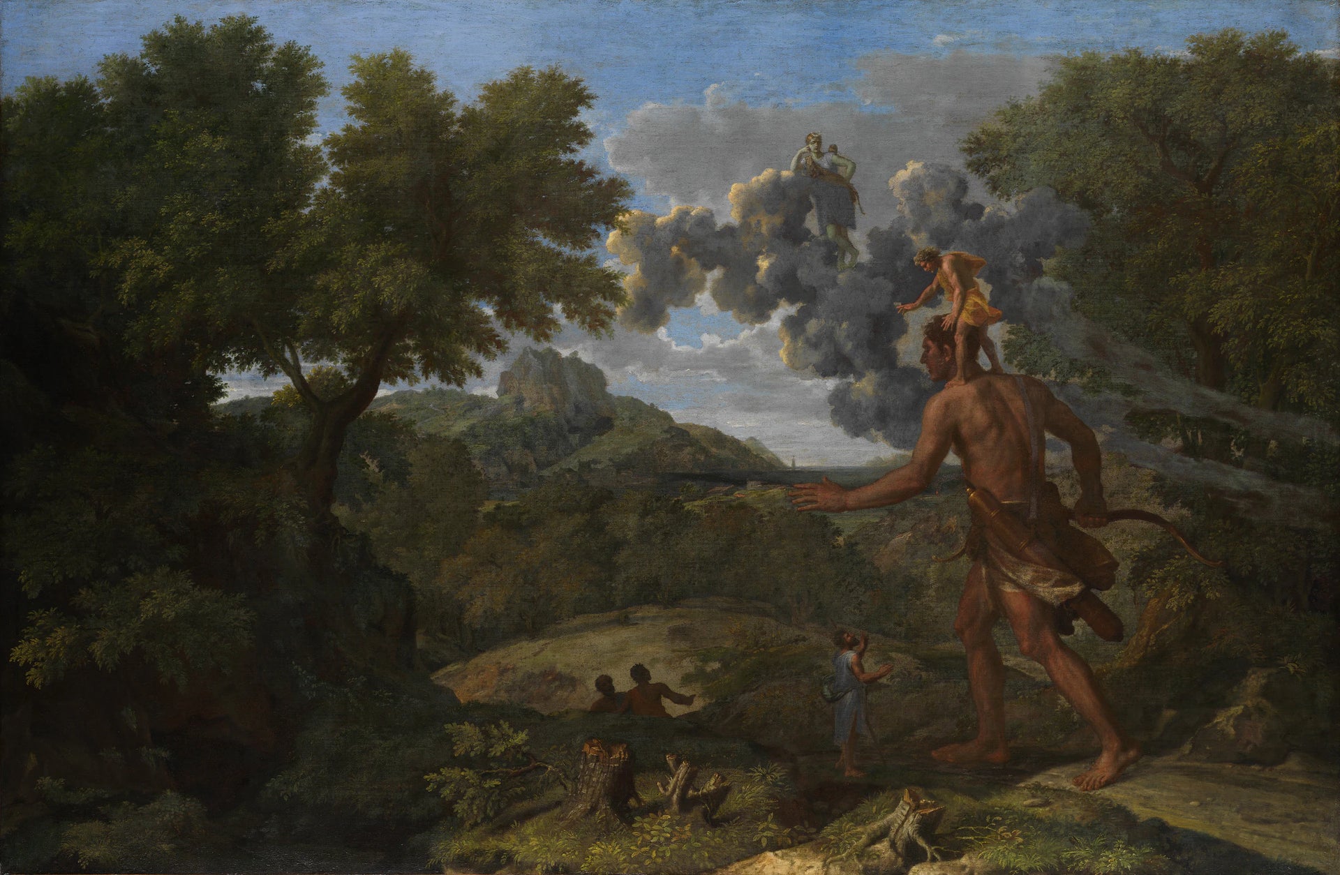 Orion aveugle cherchant le soleil levant - Nicolas Poussin