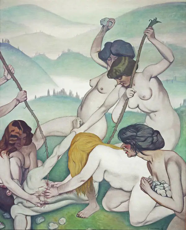 אורפיאוס מפורק על ידי המנדות - פליקס ואלוטון