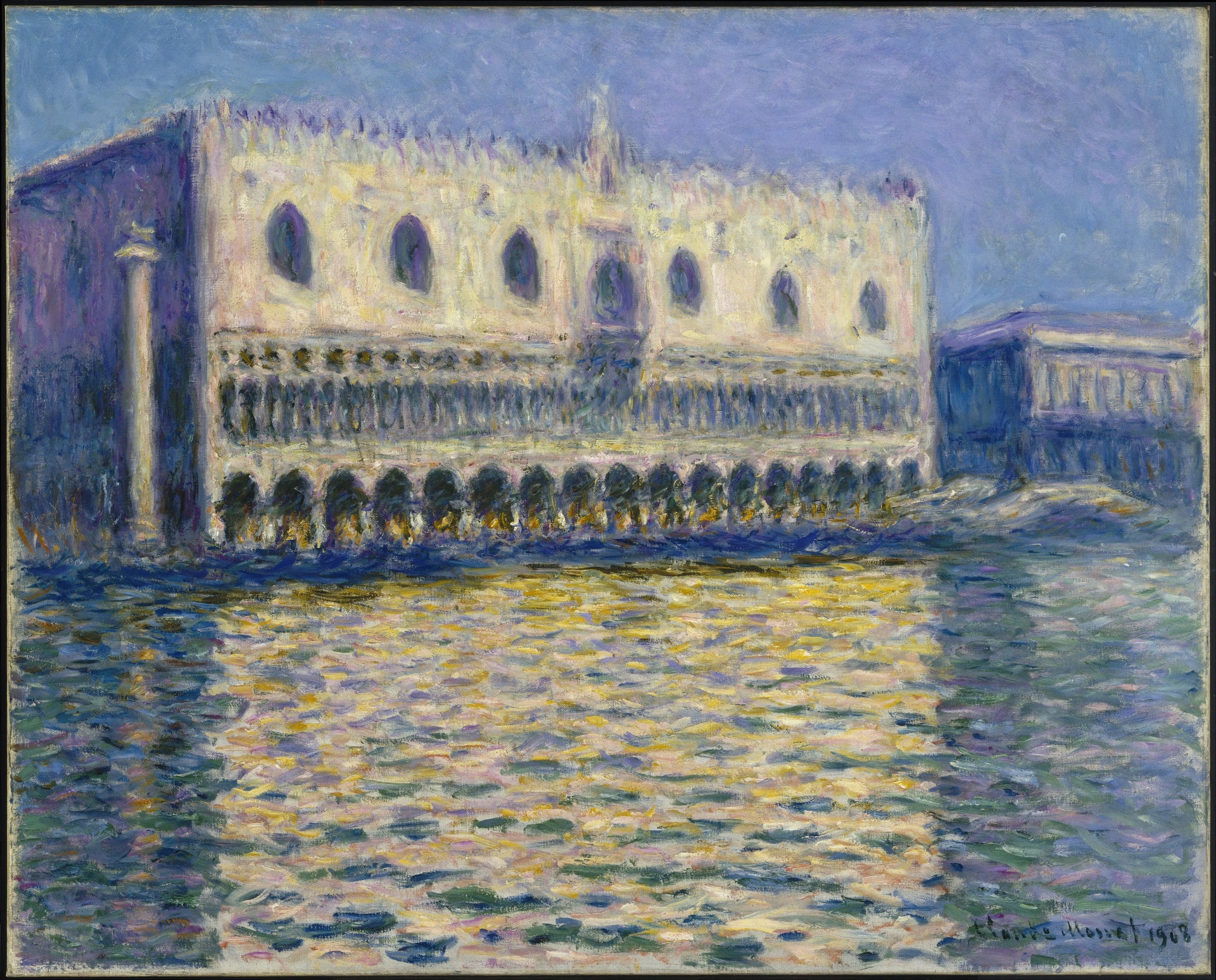 Le Palais des Doges de Claude Monet – version du Brooklyn Museum, vue complète haute définition
