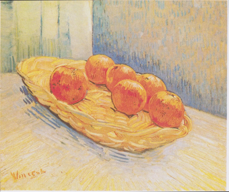 טבע דומם עם סל תפוזים - Vincent van Gogh