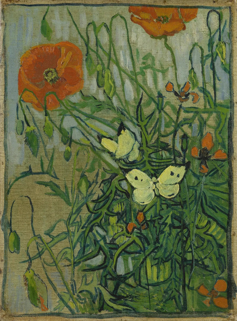 פרפרים ופעמוני שדה - Vincent van Gogh