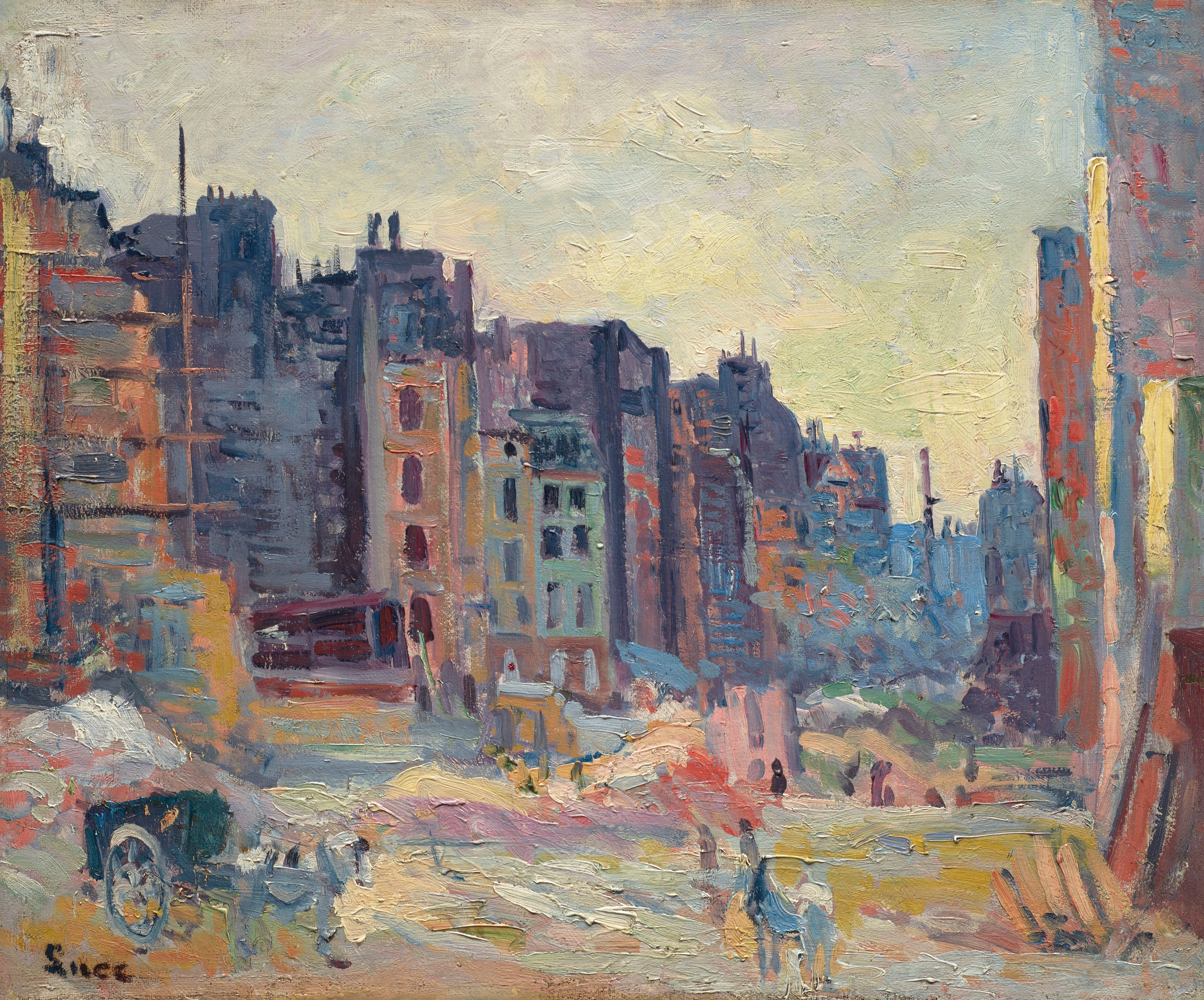 Paris Le percement de la rue Réaumur - Maximilien Luce - Alpha Reproduction