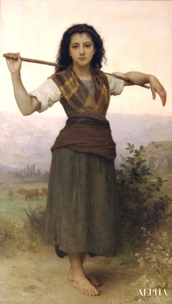 Pastourelle - William Bouguereau - Reproductions de tableaux et peintures haut de gamme