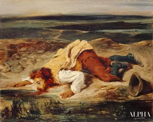 Pâtre romain - Eugène Delacroix - Reproductions de tableaux et peintures haut de gamme