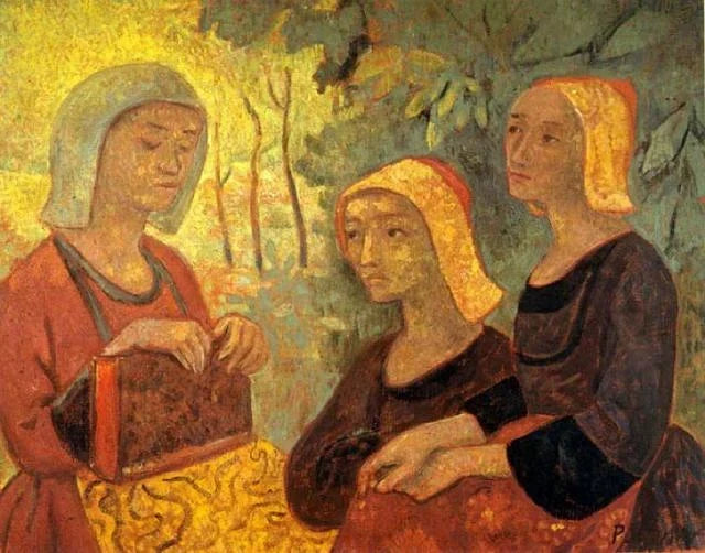 Bretonnes au livre, peinture de Paul Sérusier