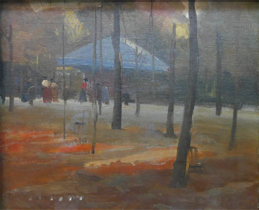 Pavilh��o no Jardim de Luxembourgo - Eliseu Visconti