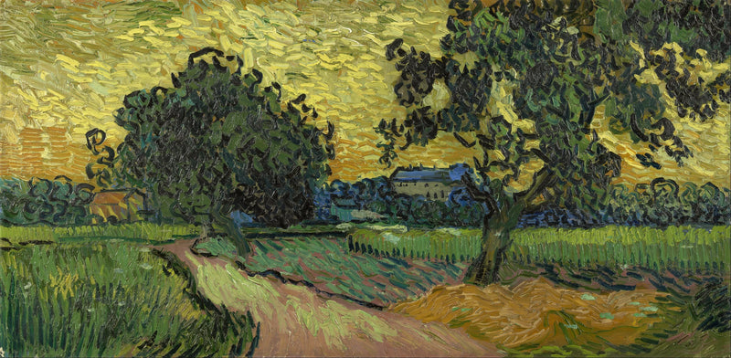 נוף בשקיעה - Vincent van Gogh