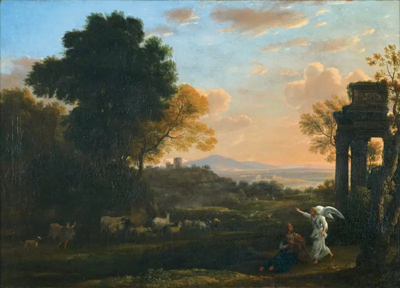 Paysage avec Agar et l’ange - Claude Lorrain - Alpha Reproduction