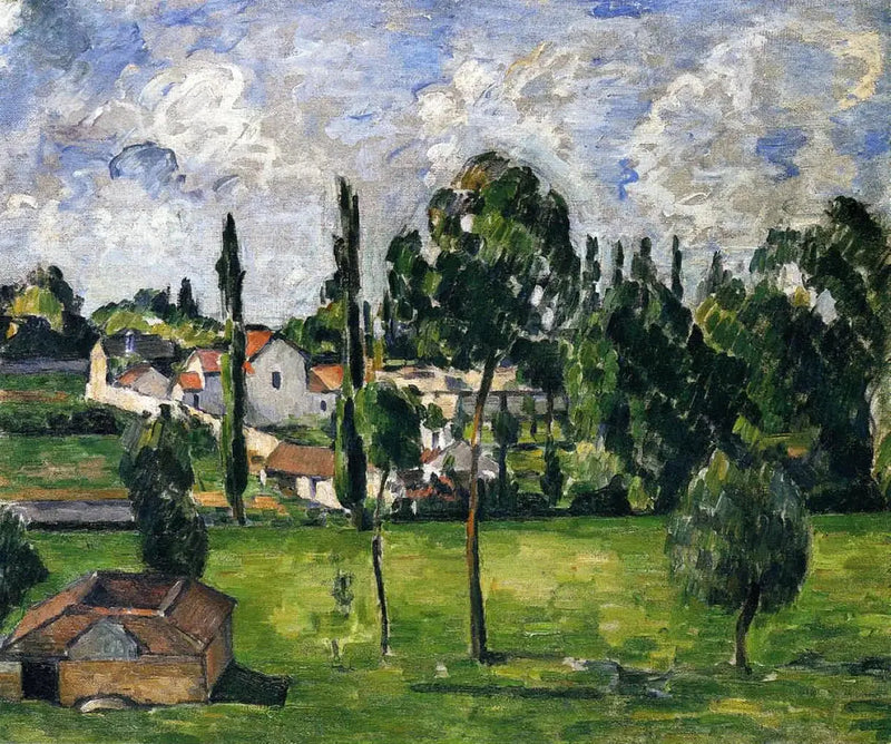 נוף עם תעלת מים - פול סזאן