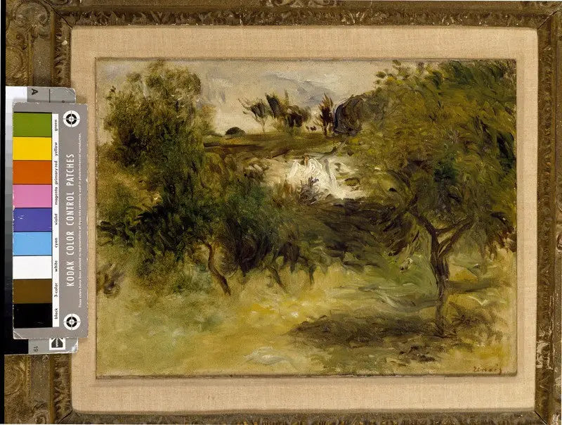נוף עם עצים - פייר-אוגוסט רנואר