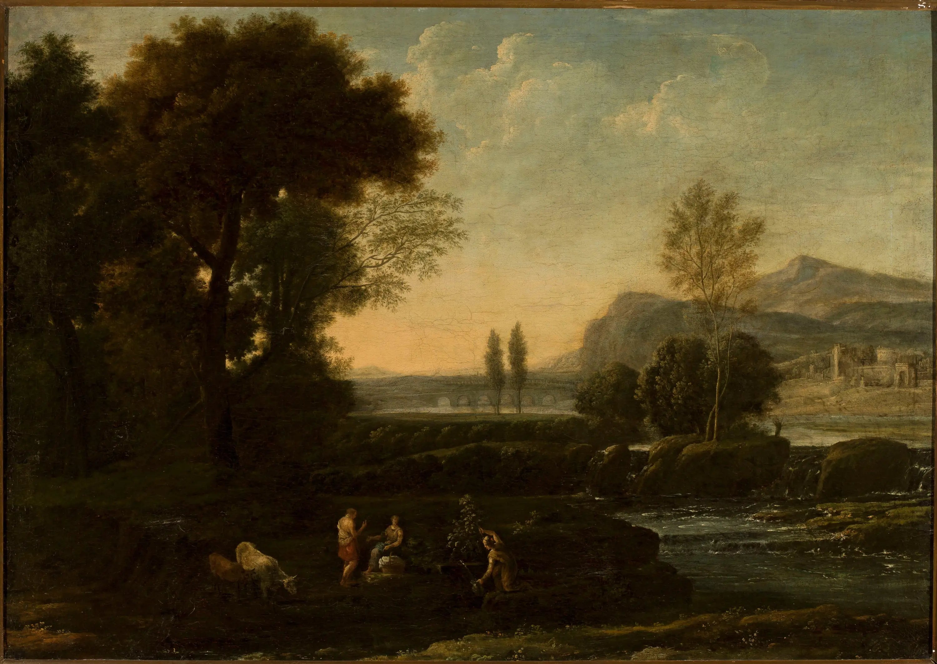 Paysage avec des bergers - Claude Lorrain - Alpha Reproduction
