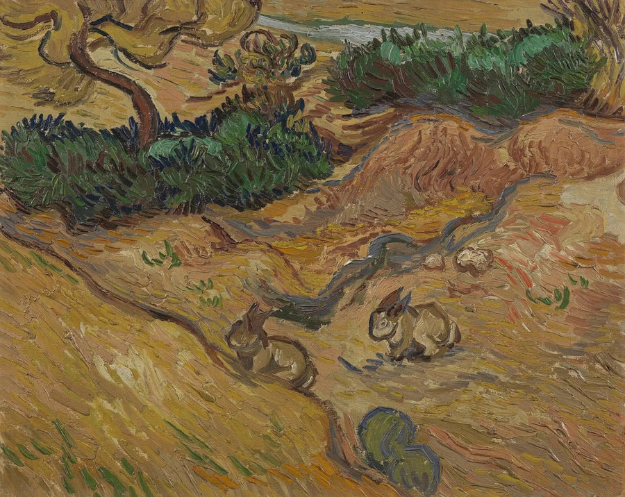 נוף עם ארנבים - Vincent van Gogh