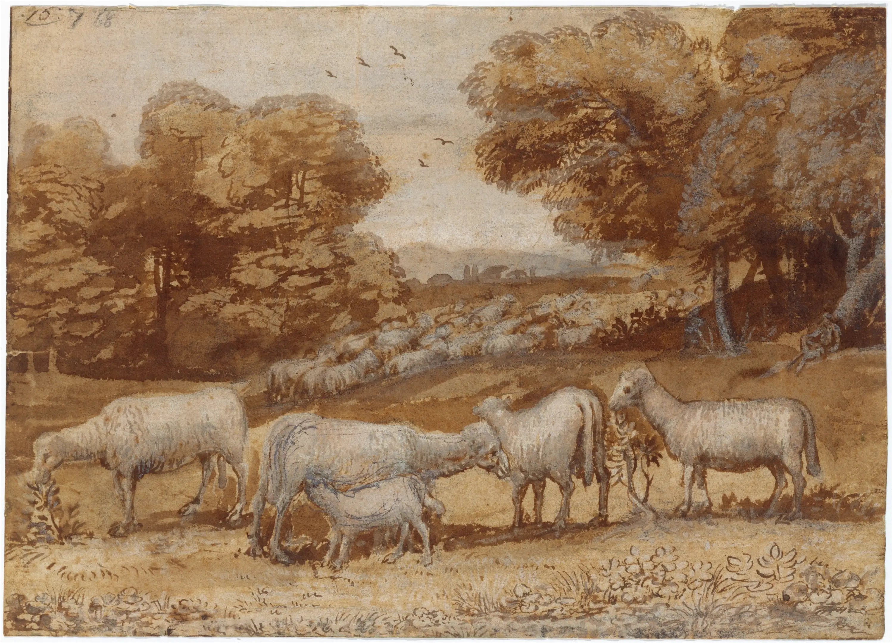 Paysage avec des moutons - Claude Lorrain - Alpha Reproduction