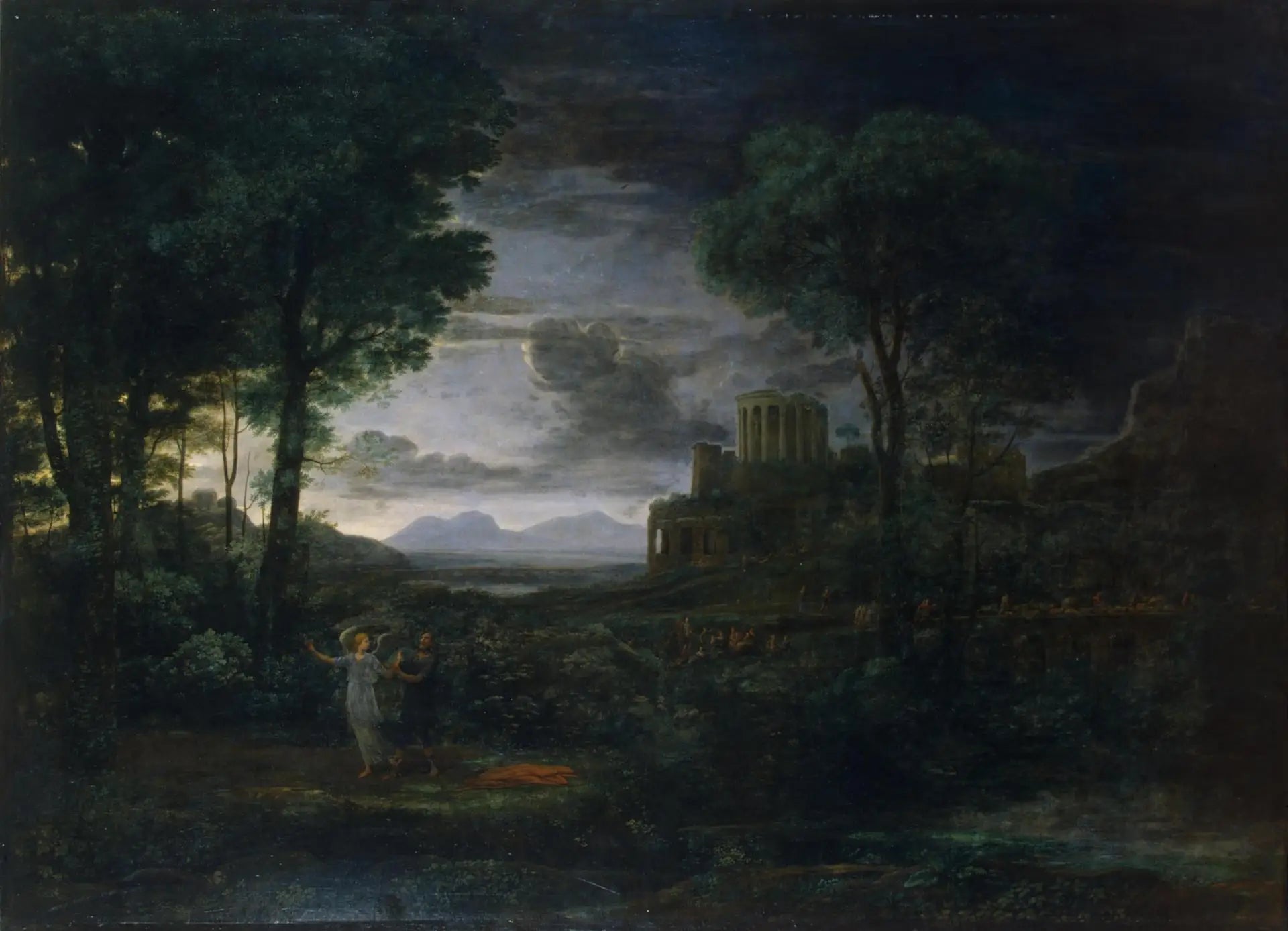 Paysage avec Jacob luttant avec l’Ange (Nuit) - Claude Lorrain - Alpha Reproduction