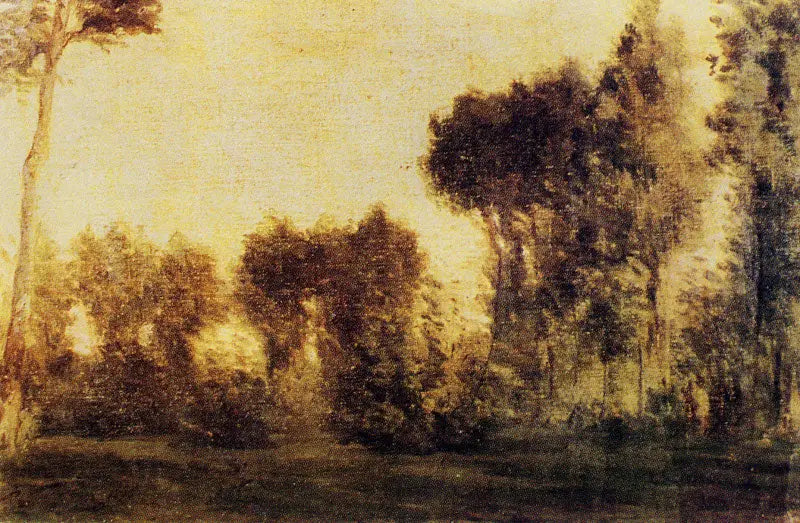 Paysage avec rideau d’arbres - Paul Gauguin - Alpha Reproduction