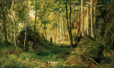 Paysage avec un chasseur. Île de Valaam - Ivan Chichkine - Alpha Reproduction