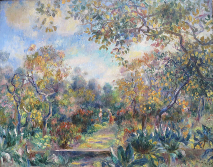 Jardin à Beaulieu, vers 1893, Renoir, Legion of Honor – reproduction peinture à l’huile