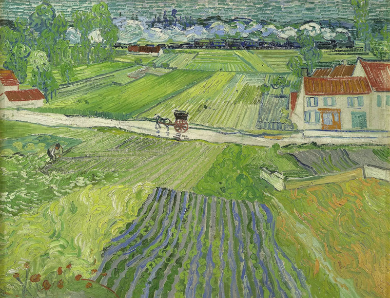 נוף מאובר לאחר הגשם - Vincent van Gogh