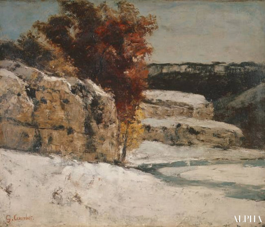 Paysage d'hiver - Gustave Courbet - Reproductions de tableaux et peintures haut de gamme