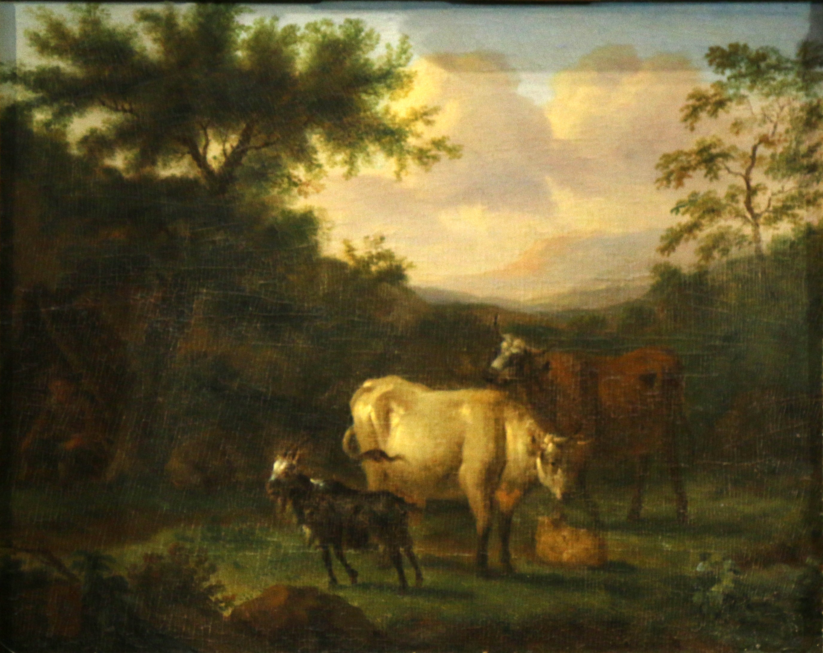 Paysage et animaux - Adriaen van de Velde image 1 reproduction réalisée par Alpha Reproduction