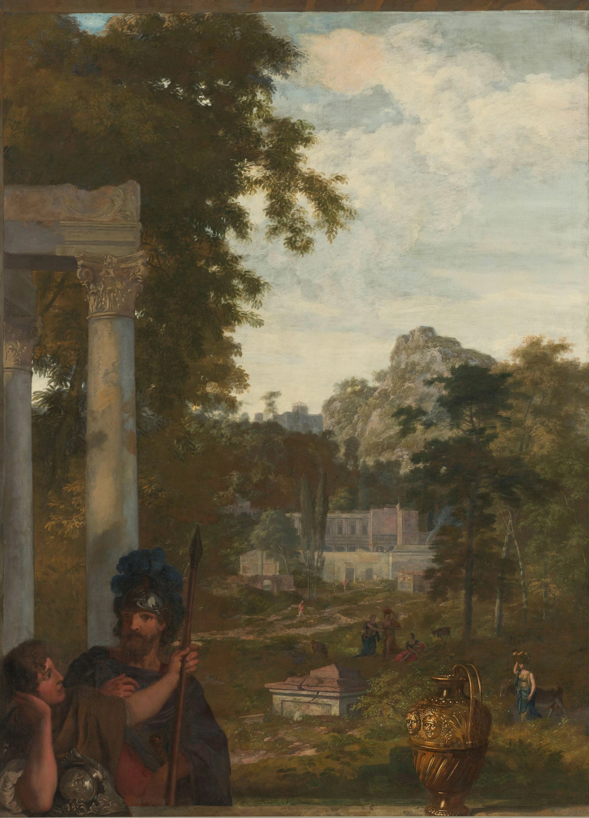 Paysage italien avec deux soldats romains - Gérard de Lairesse