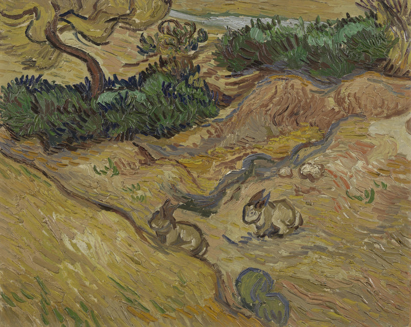 נוף עם ארנבים - Vincent van Gogh