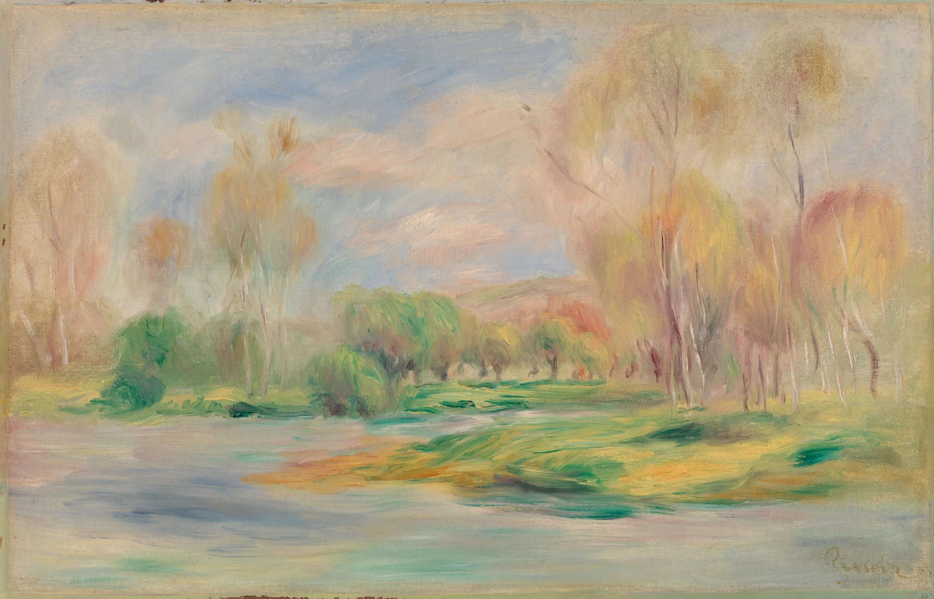 Paysage - Pierre-Auguste Renoir image 1 reproduction d’œuvre d’art à l’huile