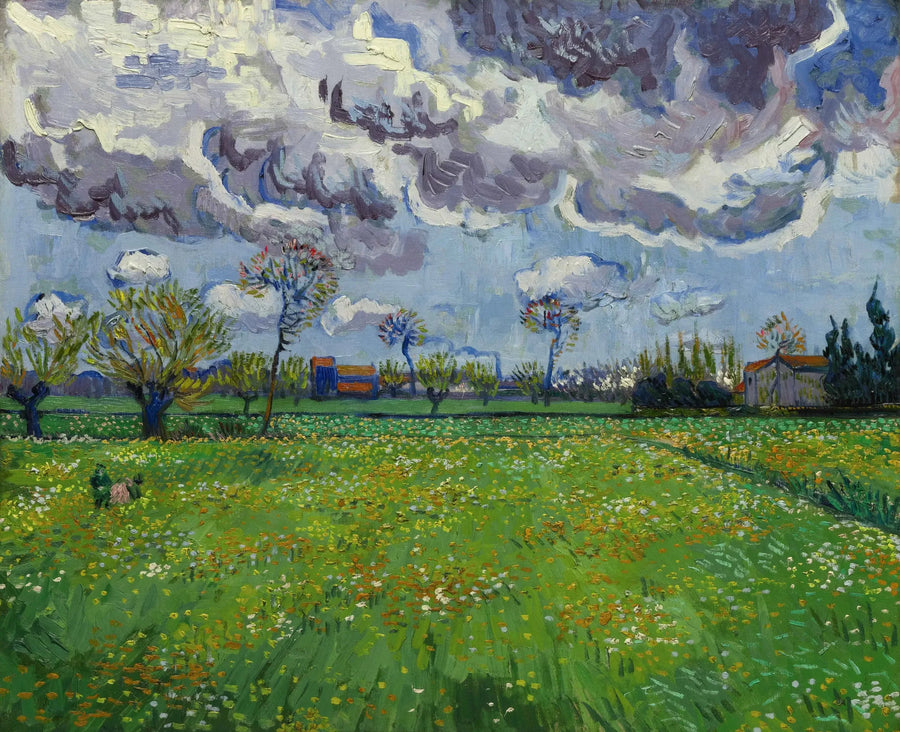 נוף תחת שמיים סוערים - Vincent van Gogh