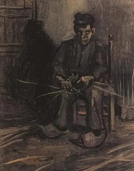 איכר מייצר סל - Vincent van Gogh
