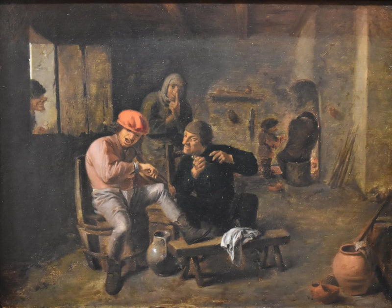 Paysans écoutant un violoniste - Adriaen Brouwer