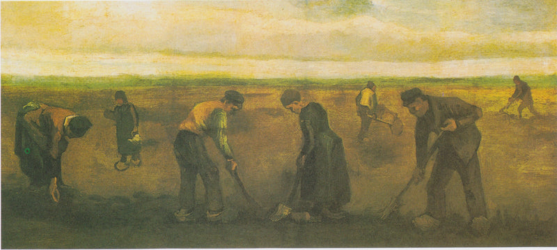 איכרים שותלים תפוחי אדמה - Vincent van Gogh